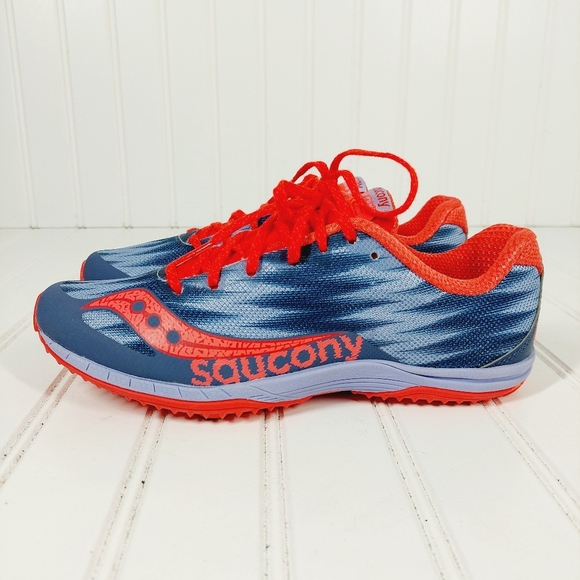 Saucony Wonen 7 Kilkenny XC Running Blue Mesh Lace Up Sneakers A623 - Picture 1 of 12